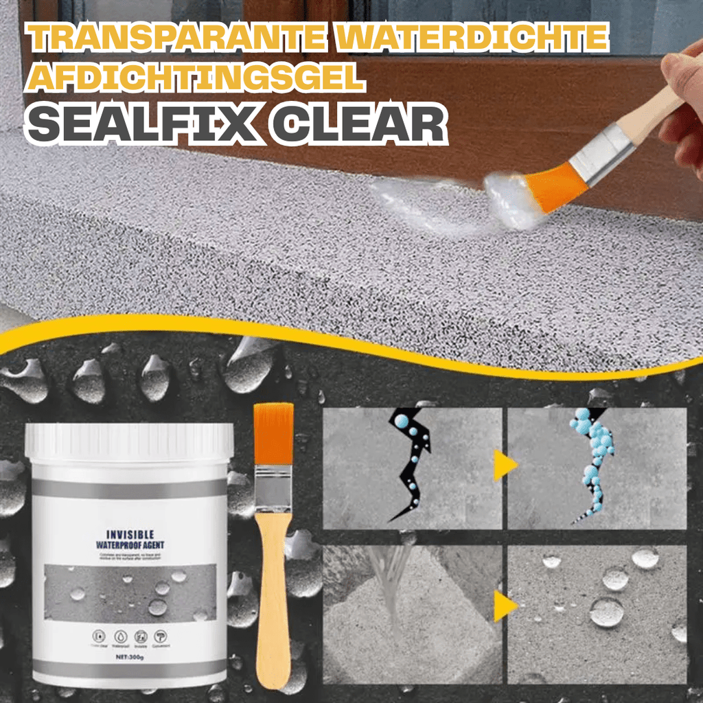 Transparante Waterdichte Afdichtingsgel – SEALFIX CLEAR