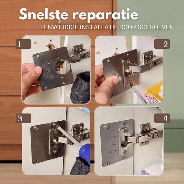 Reparatieplaat voor deurscharnier – Meer Kopen, Meer Besparen!