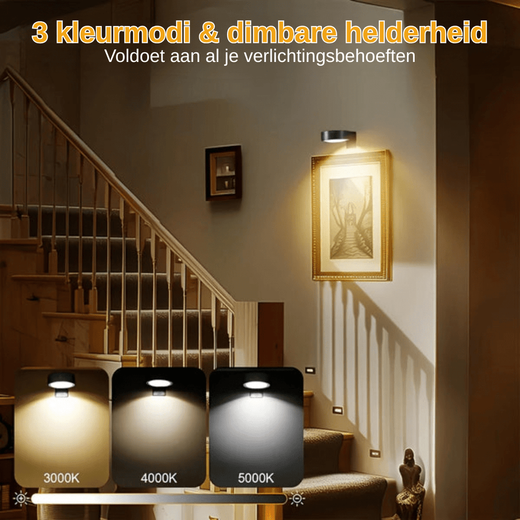 LumiArt™ – Draadloze Schilderij- & Wandlamp