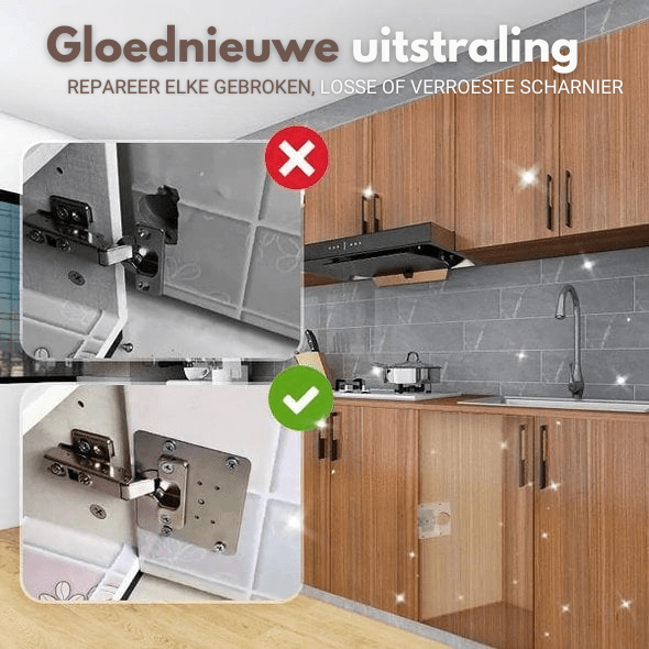 Reparatieplaat voor deurscharnier – Meer Kopen, Meer Besparen!
