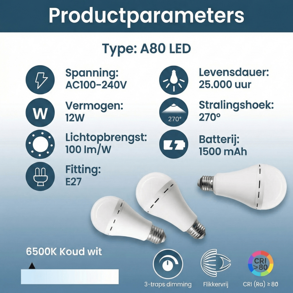 PowerSafe™ – LED-noodlamp & noodstroomlamp