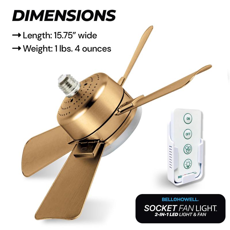 LumiFan™ – Ventilator met LED-Lamp 2-in-1