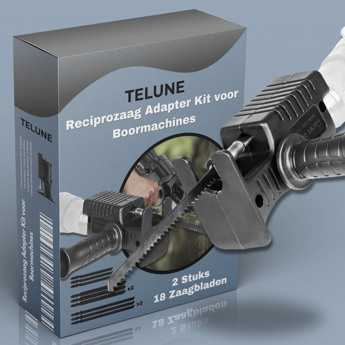 Reciprozaag Adapter Kit voor Boormachines
