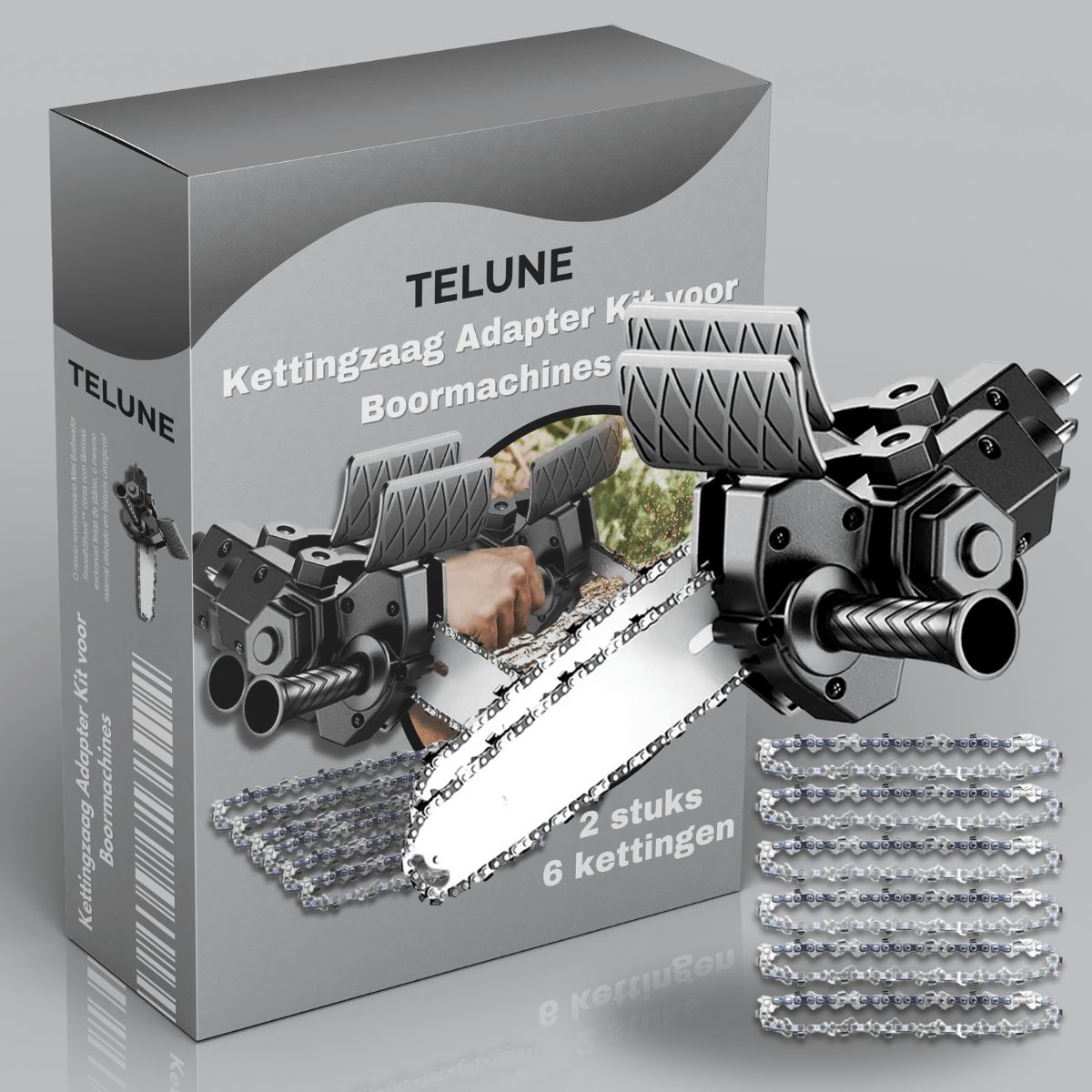 Kettingzaag Adapter Kit voor Boormachines