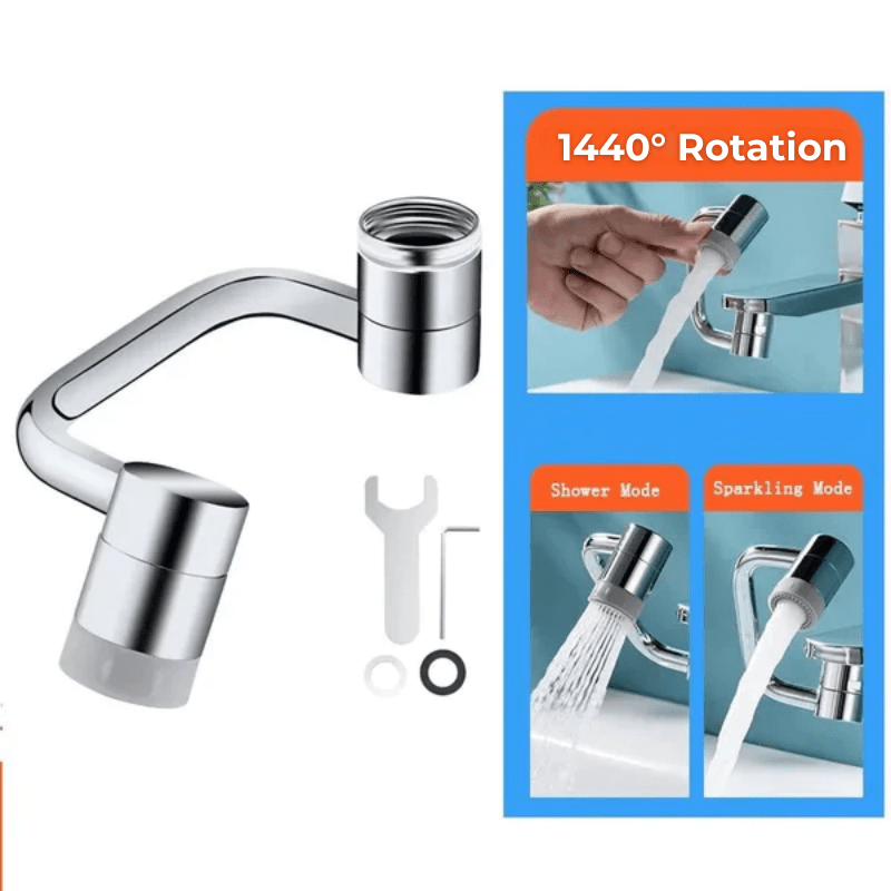 FlexiJet™ – 1440° Draaibaar Kraanopzetstuk