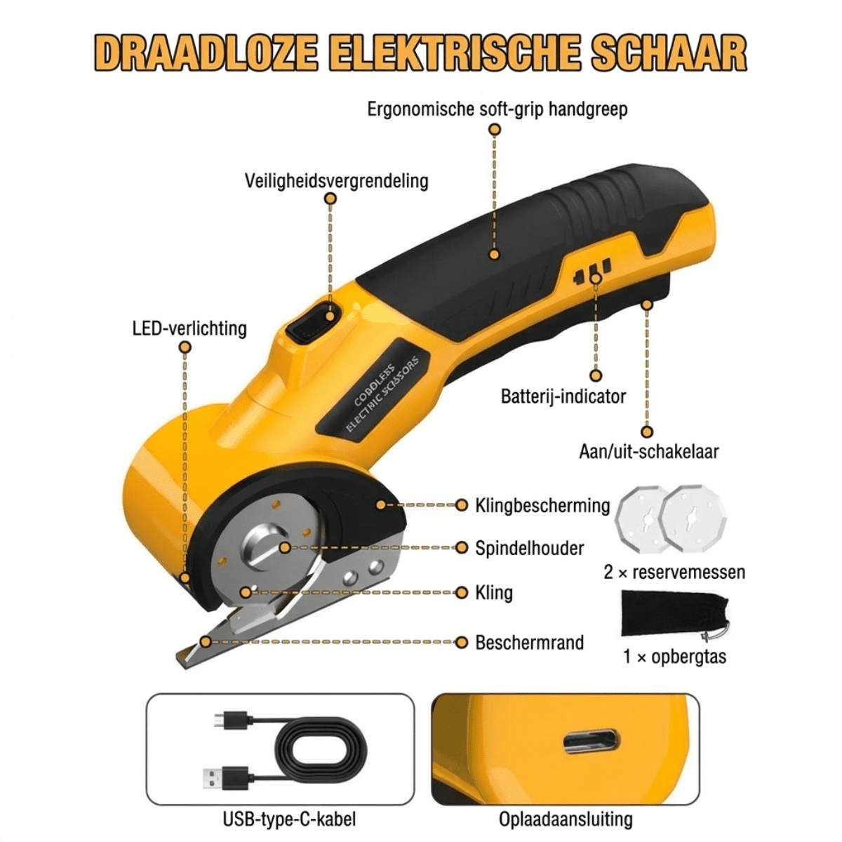 Cutron™ – Draadloze Elektrische Schaar