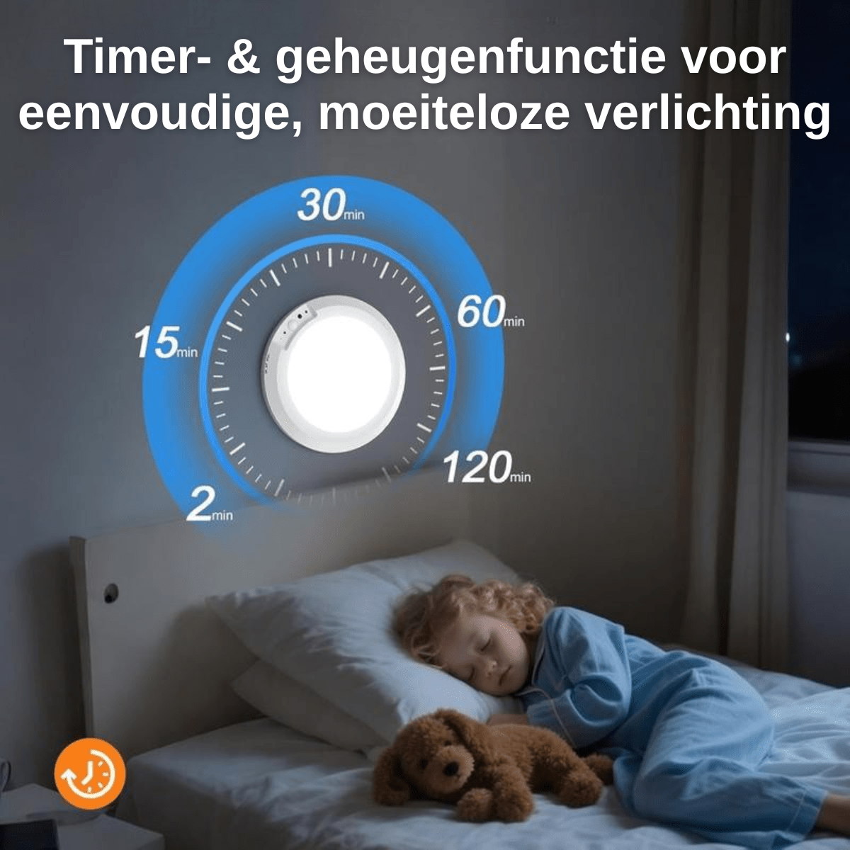 LumiNest™ – Draadloze Plafondlamp met Sensor