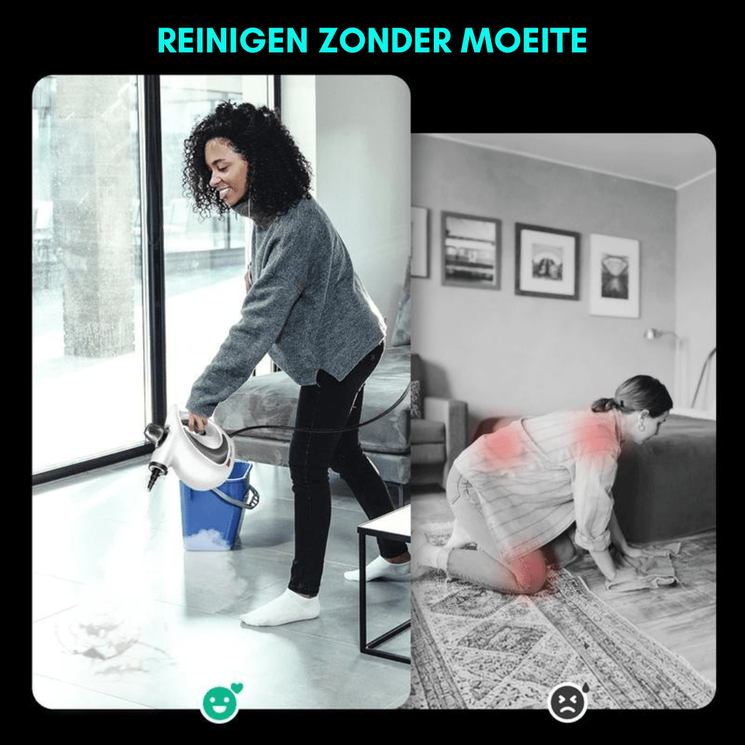 RedHut™ – Draagbare stoomreiniger met 12 opzetstukken voor keuken, badkamer & huishouden