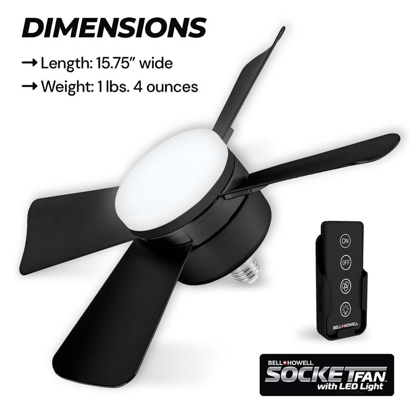 LumiFan™ – Ventilator met LED-Lamp 2-in-1