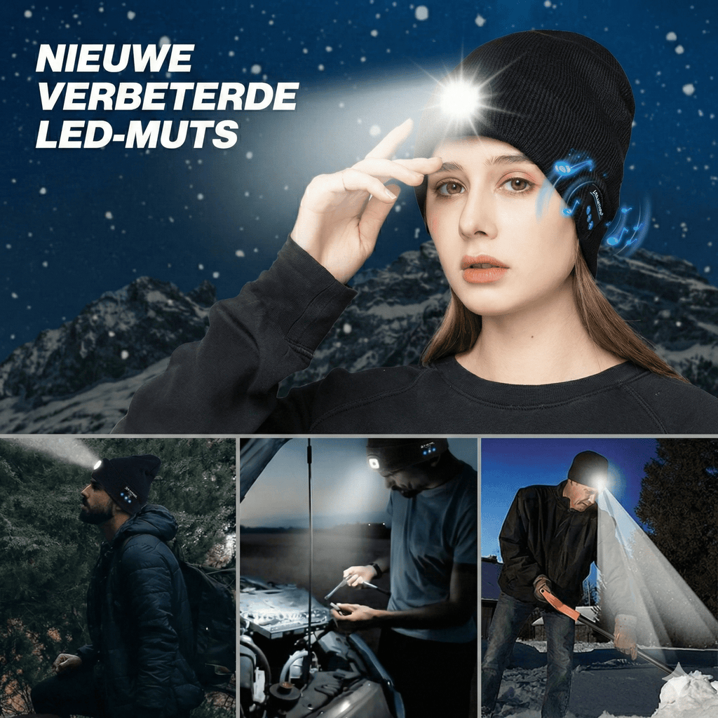 NightGuard™ – LED-muts met handsfree verlichting & Bluetooth