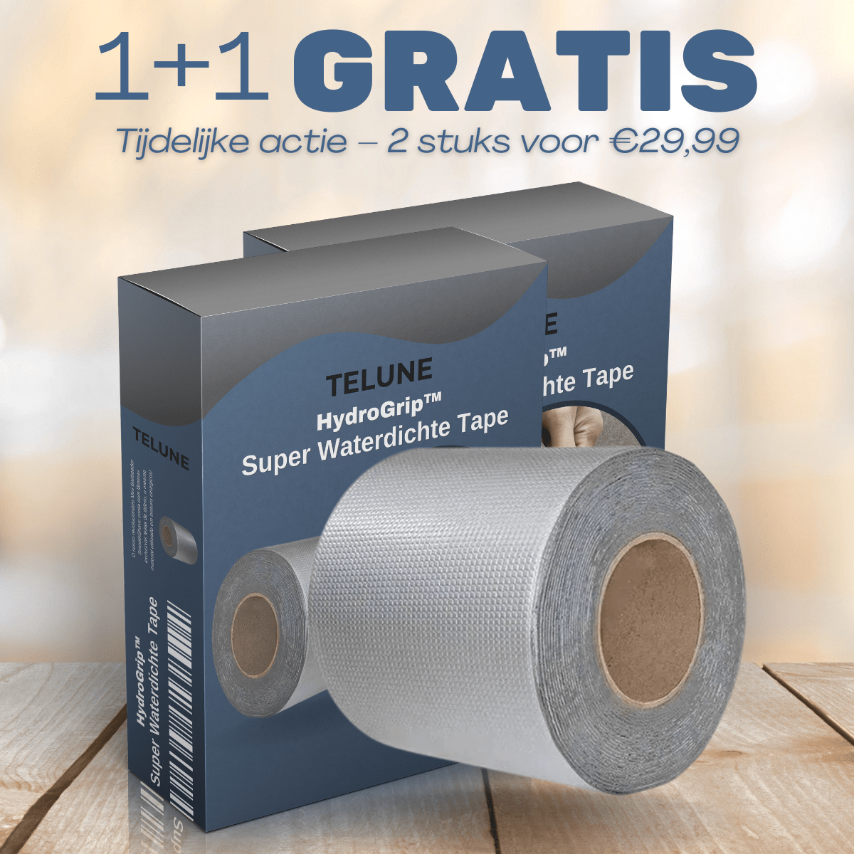 HydroGrip™ Super Waterdichte Tape – 1+1 GRATIS