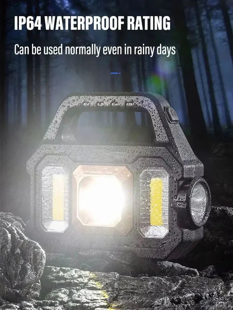 Zonne-oplaadbare LED Zaklamp