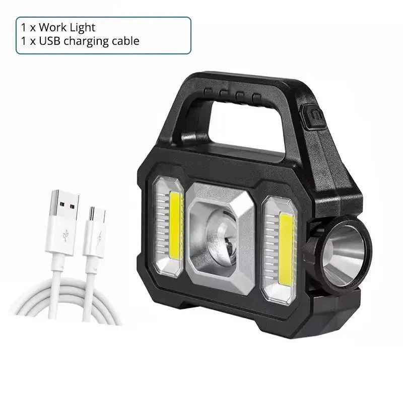 Zonne-oplaadbare LED Zaklamp