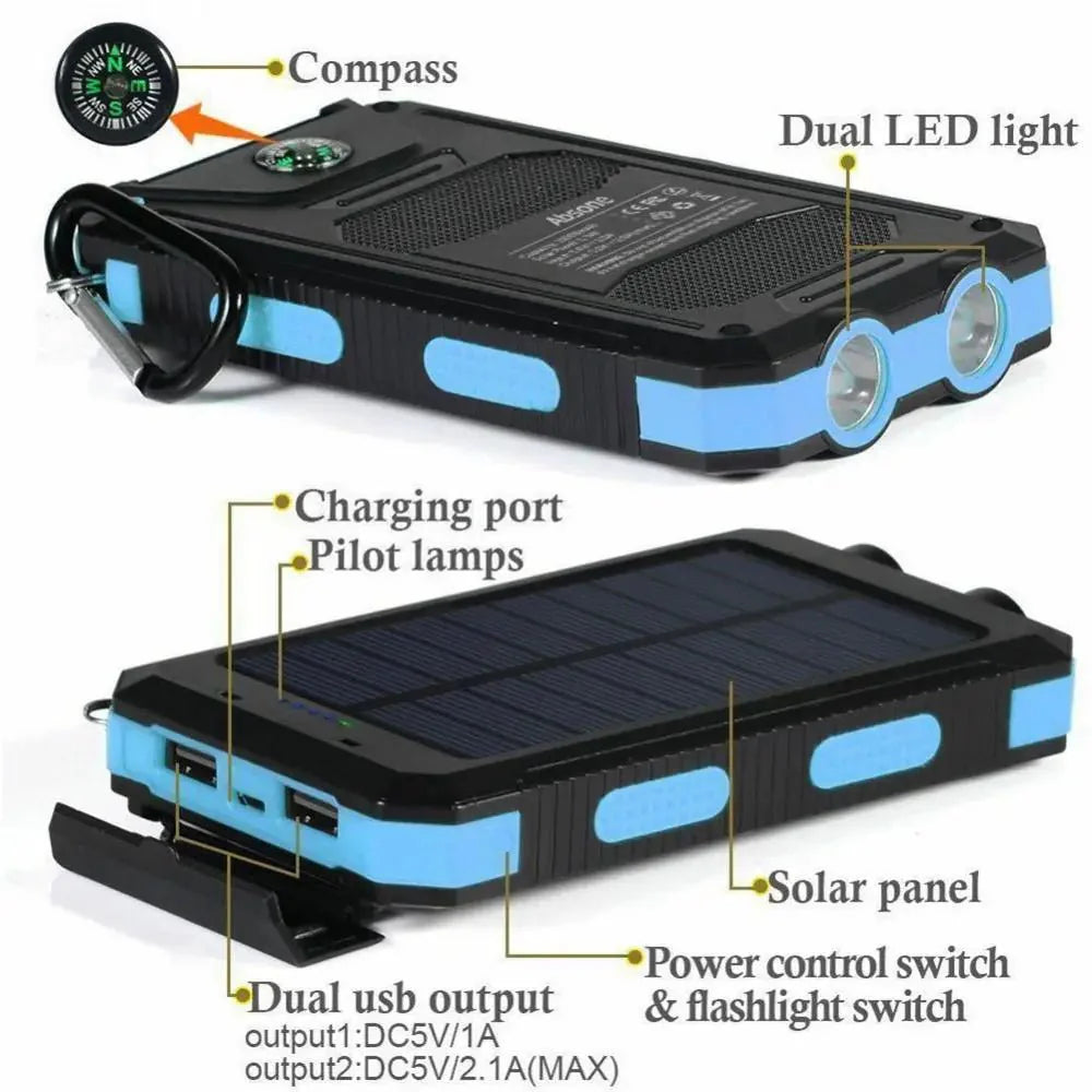 Volturon™ – Waterdichte Zonne-energie Powerbank