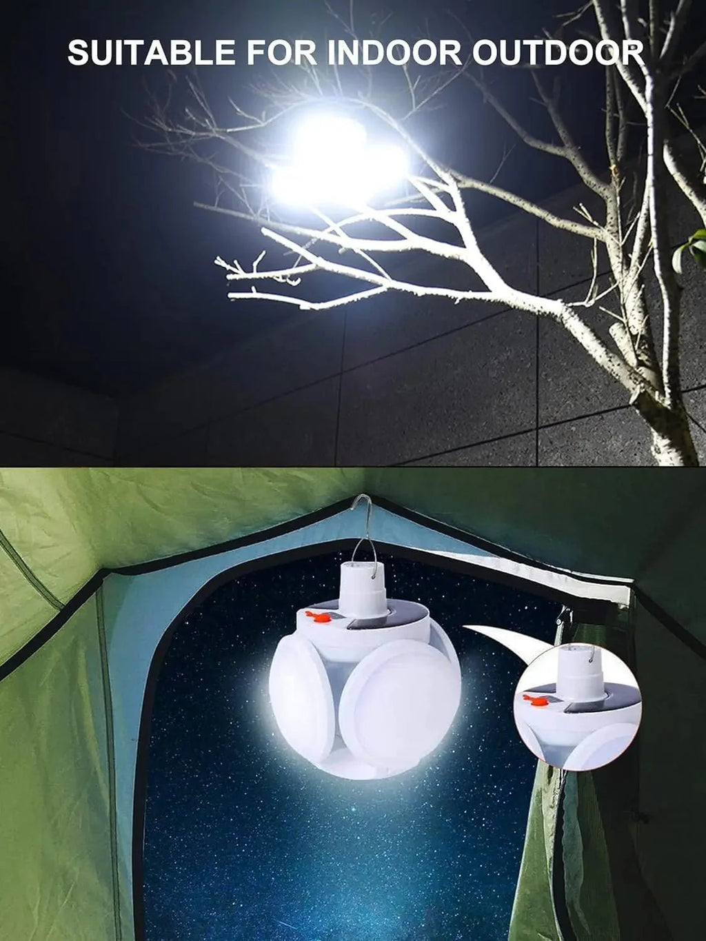 Opvouwbare 2-in-1 Zonnelamp FOLDGLAZE