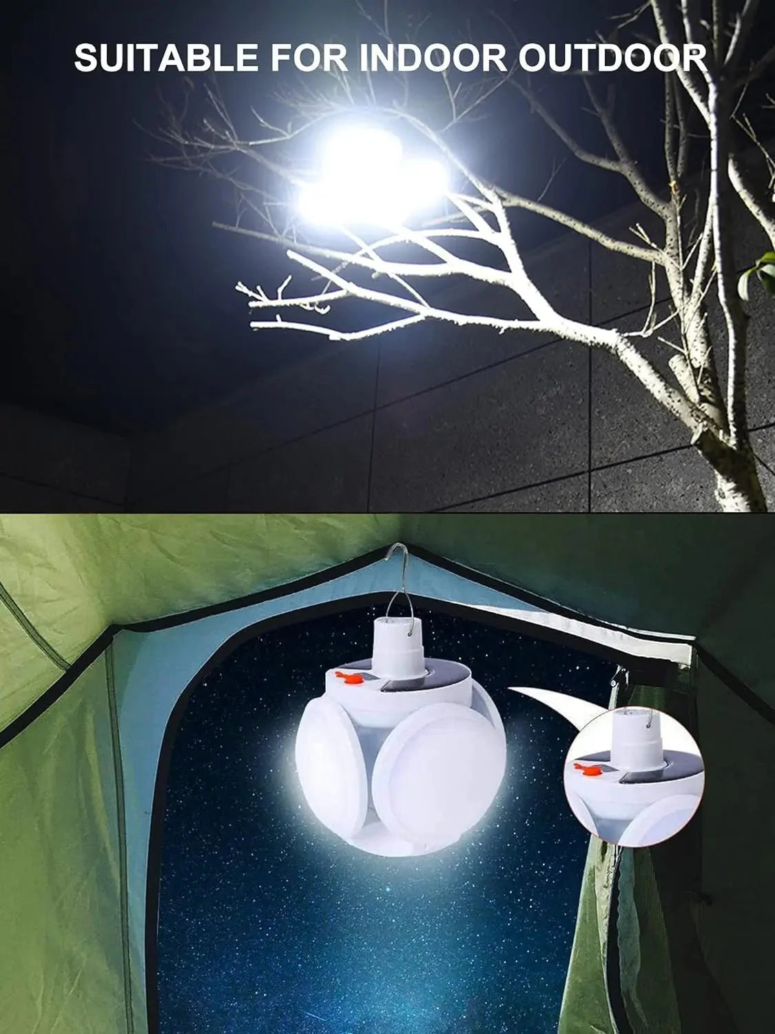 Opvouwbare 2-in-1 Zonnelamp FOLDGLAZE