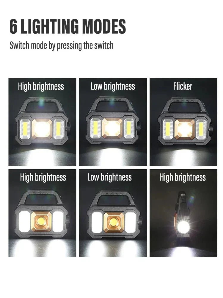 Zonne-oplaadbare LED Zaklamp