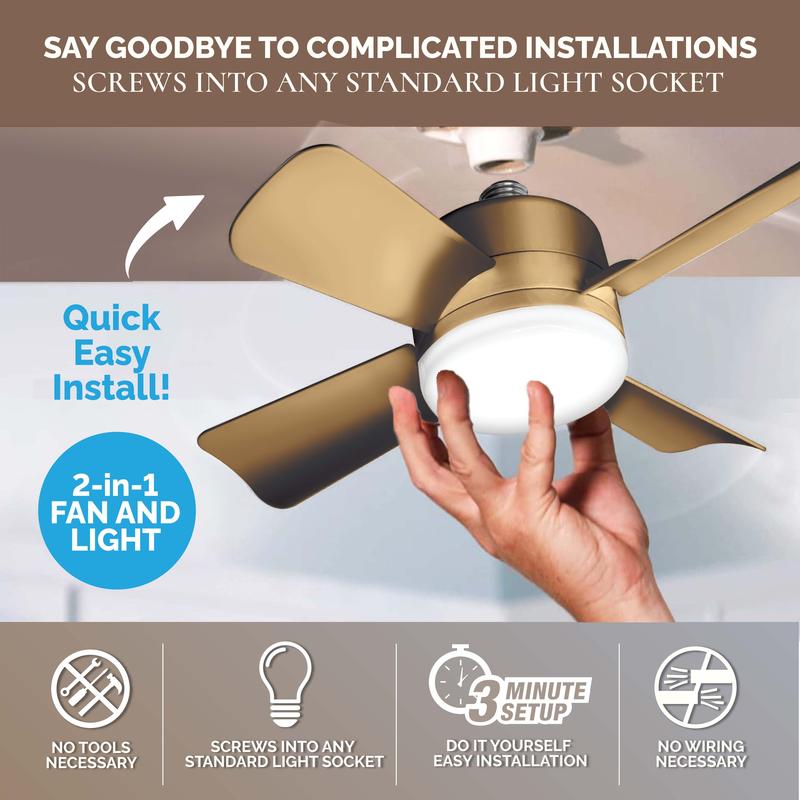 LumiFan™ – Ventilator met LED-Lamp 2-in-1