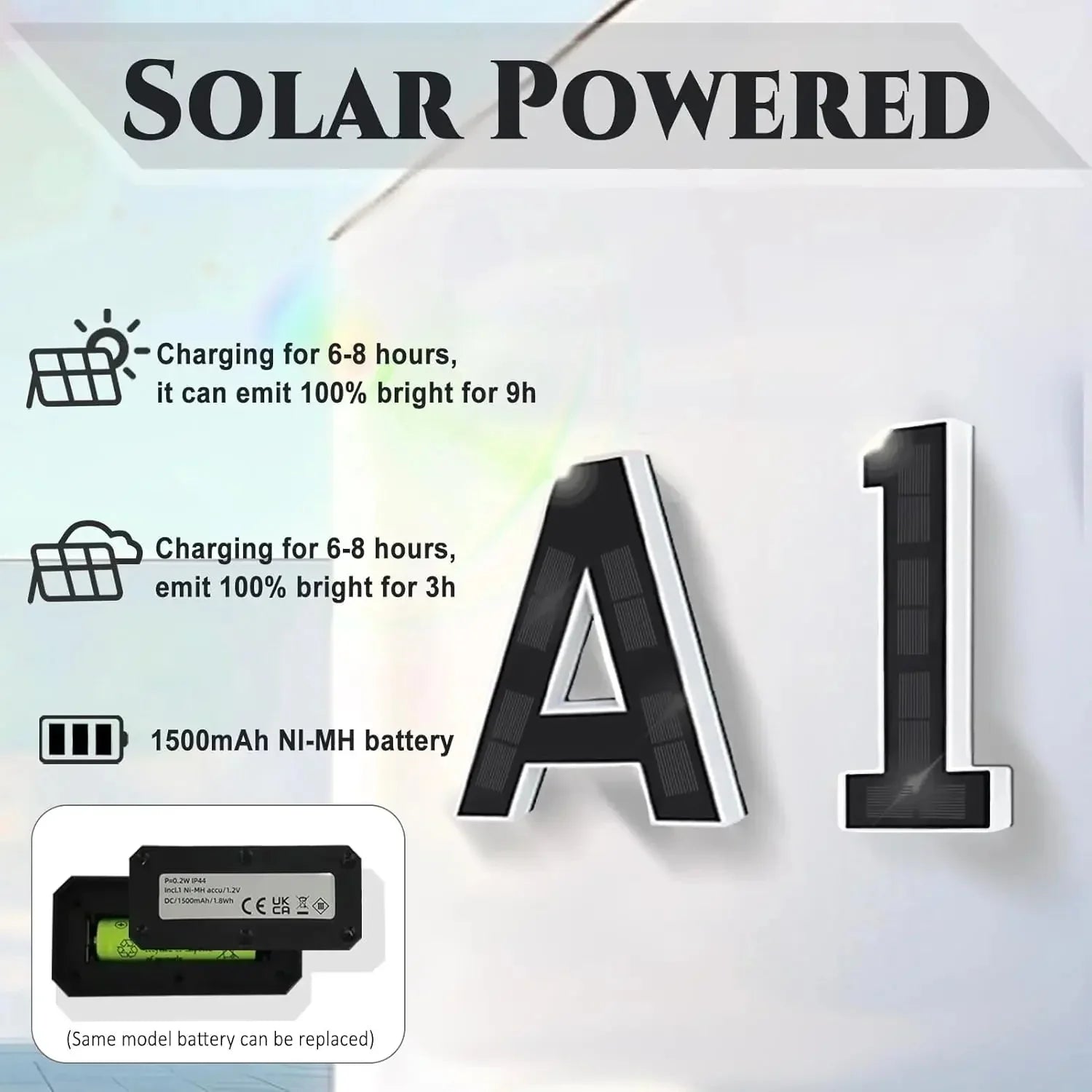 LumiDigit™ – Solar LED Huisnummers
