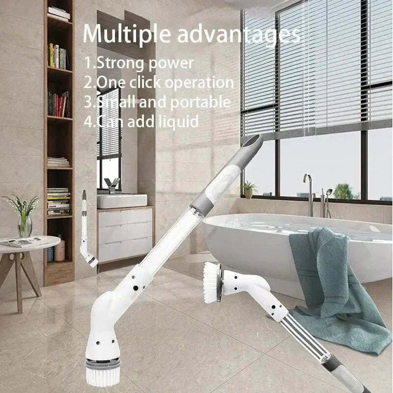 ScrubPro™ – Elektrische Schoonmaakborstel met Accu voor Badkamer & Keuken