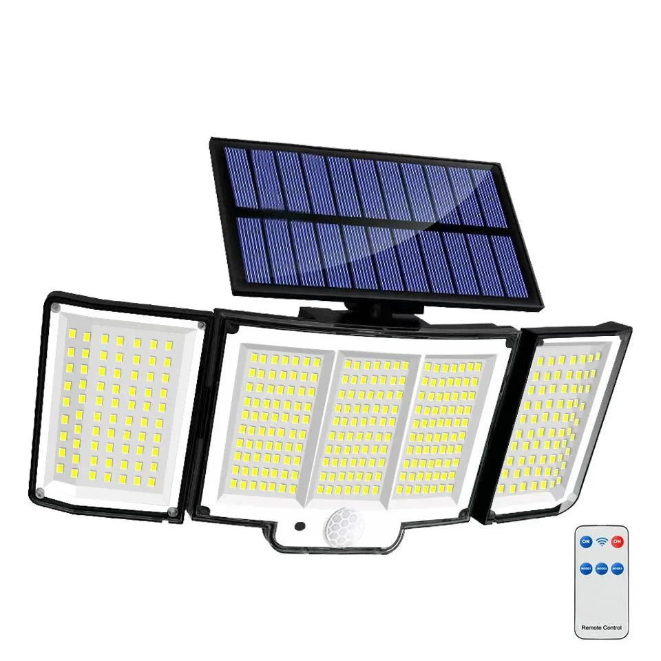TriLux™ – Driedubbele Solarlamp met Bewegingssensor
