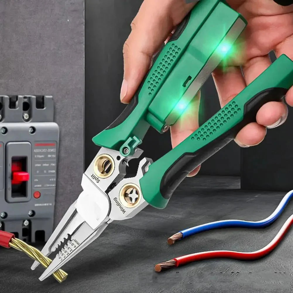 VoltGrip™ – Multitool voor Kabelstrippen met Spanningsmeter
