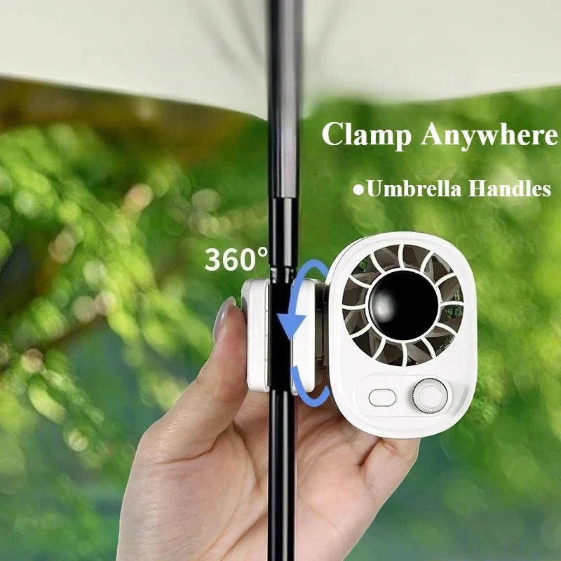 WindFlex™ – 360° USB-Ventilator met Clip & 100 Snelheden