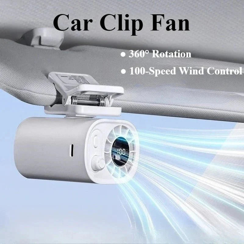 WindFlex™ – 360° USB-Ventilator met Clip & 100 Snelheden